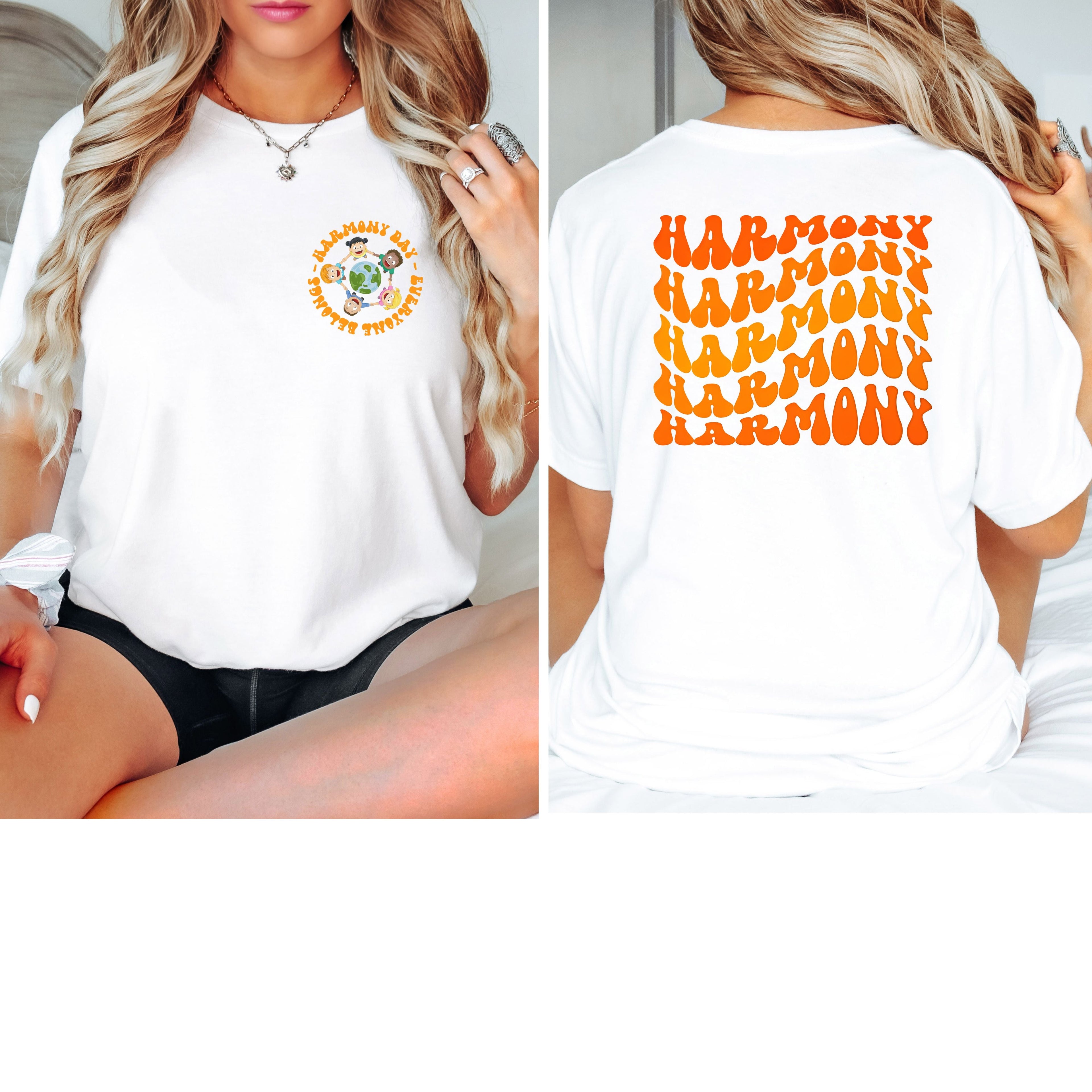 HARMONY WAVEY FRONT & BACK TSHIRT