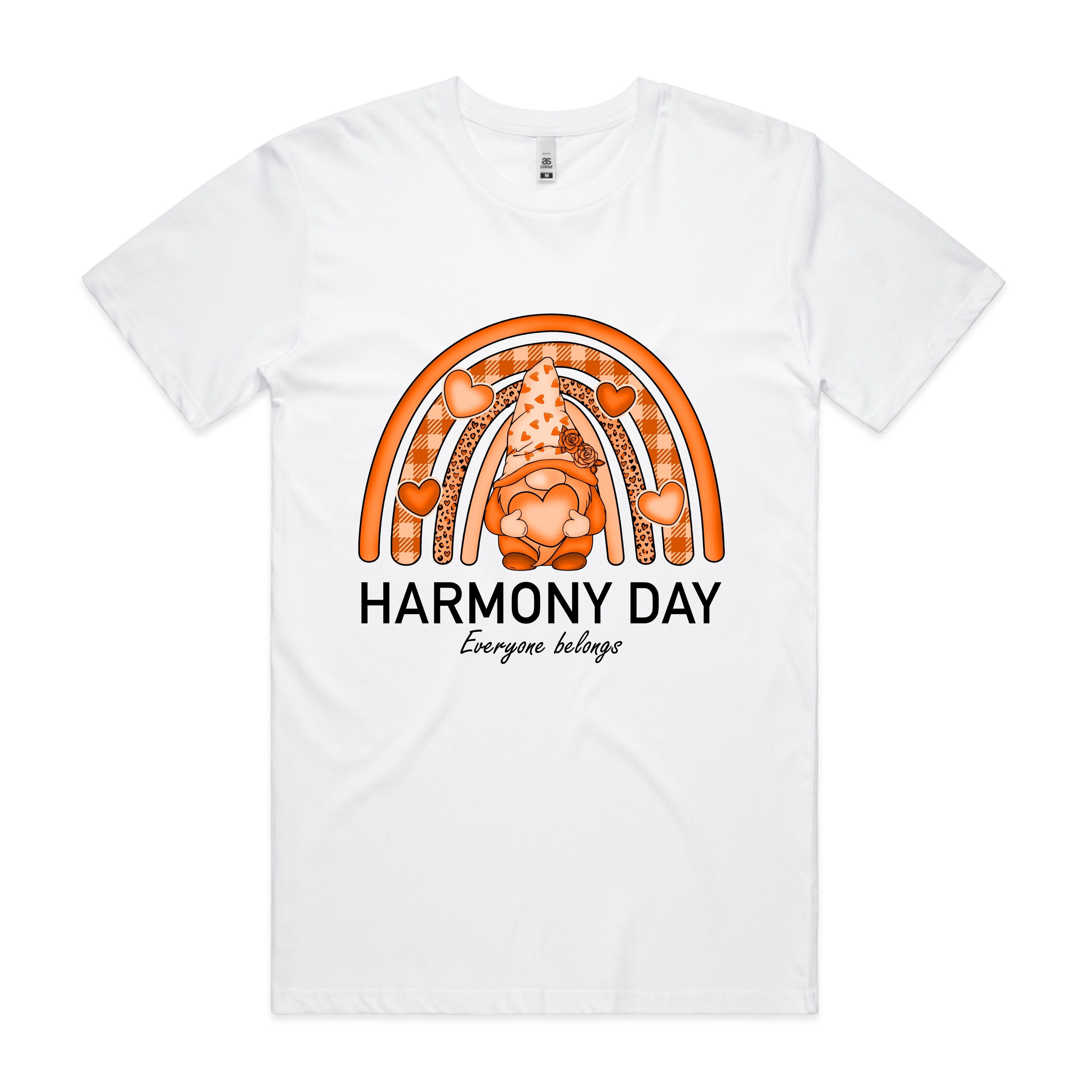 HARMONY DAY GNOMIE RAINBOW. TSHIRT