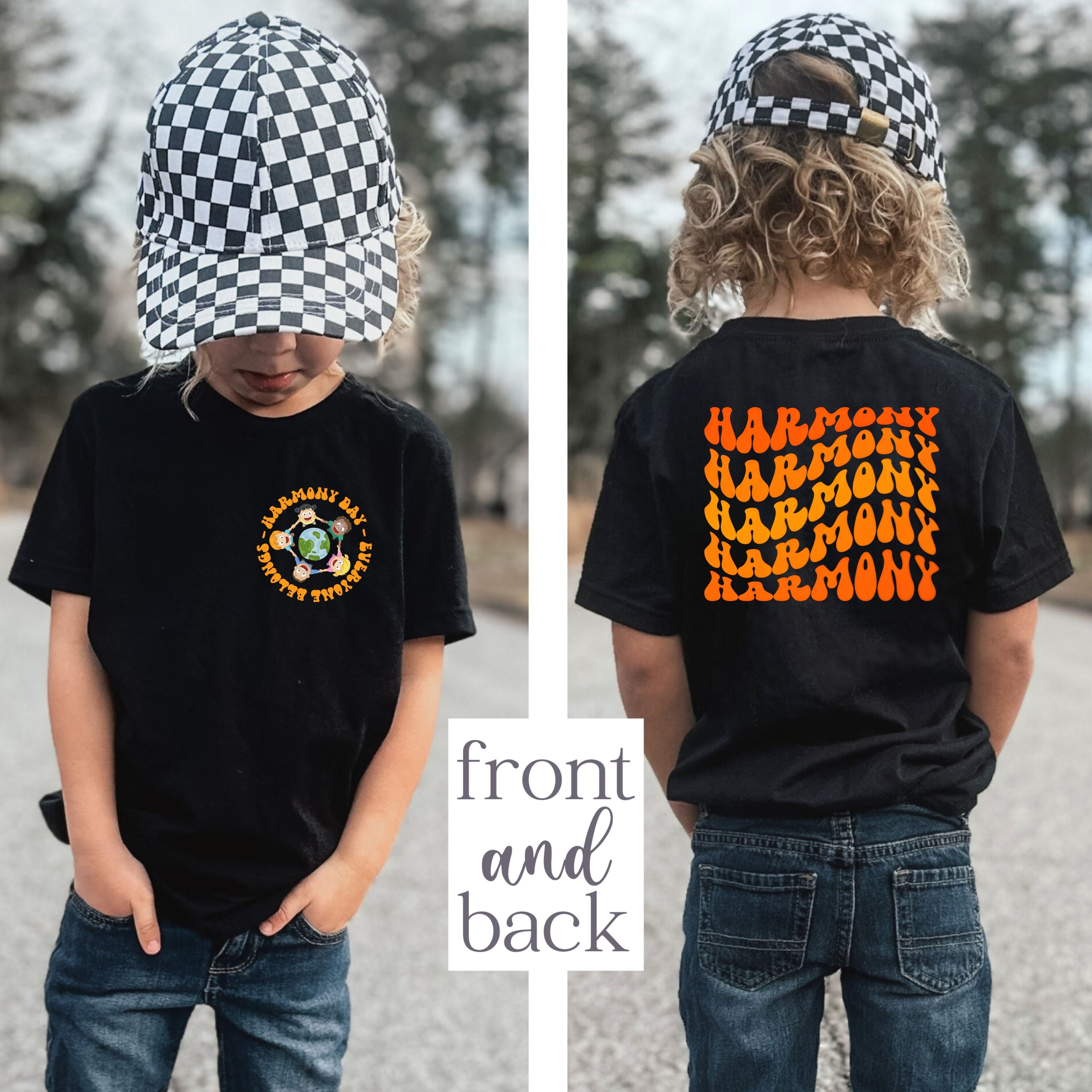 HARMONY WAVEY FRONT & BACK TSHIRT